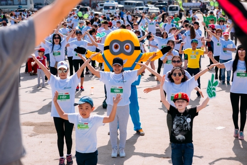 Детский праздник на площадках «Зеленого марафона»