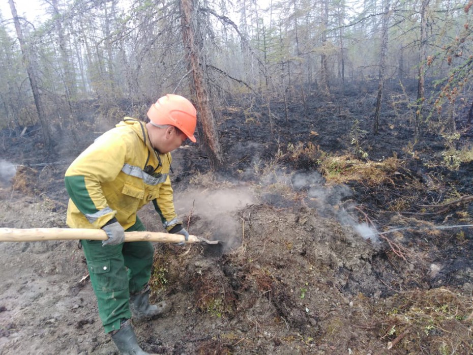 В Жиганском, Томпонском и на востоке Алданского районов сохраняется чрезвычайно высокий пятый класс пожароопасности леса