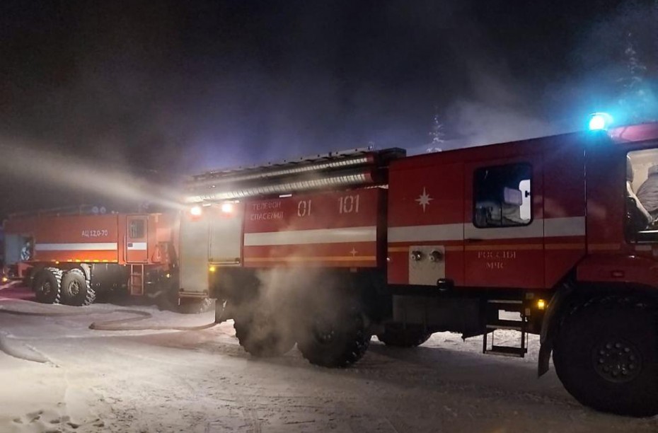 Росгвардейцы предотвратили пожар на охраняемом объекте в городе Удачный